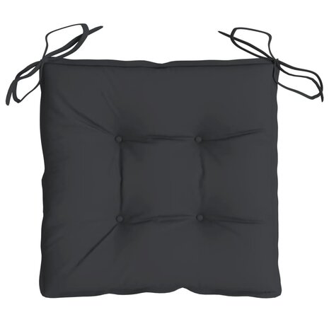 Stoelkussens 2 st 40x40x7 cm oxford stof zwart 6