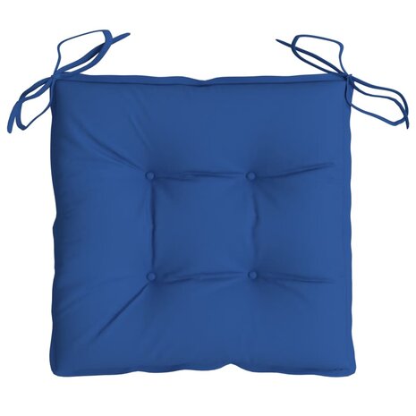 Stoelkussens 2 st 40x40x7 cm oxford stof blauw 6