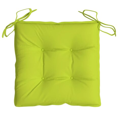 Stoelkussens 2 st 40x40x7 cm oxford stof heldergroen 6