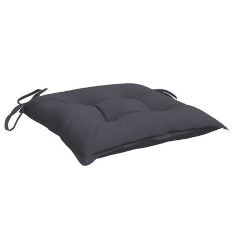 Stoelkussens 2 st 50x50x7 cm oxford stof antracietkleurig 5