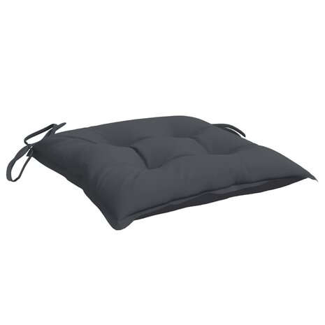 Stoelkussens 4 st 50x50x7 cm oxford stof antracietkleurig 5