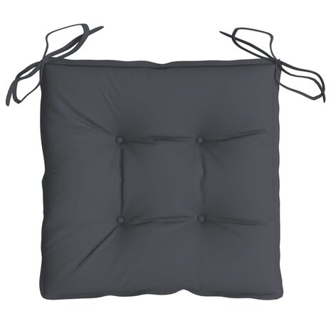 Stoelkussens 4 st 50x50x7 cm oxford stof antracietkleurig 6