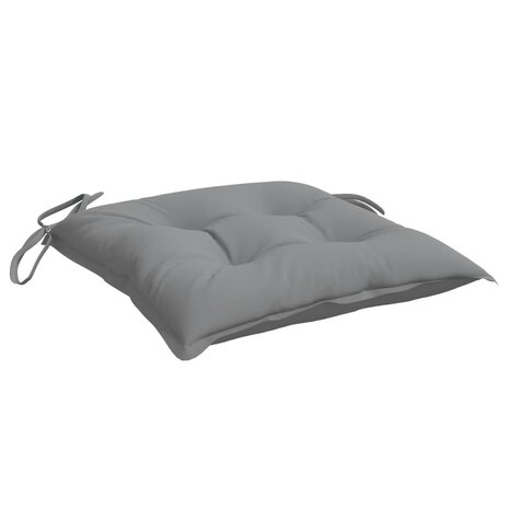 Stoelkussens 4 st 50x50x7 cm oxford stof grijs 5