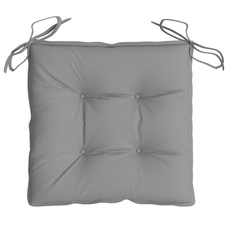 Stoelkussens 4 st 50x50x7 cm oxford stof grijs 6