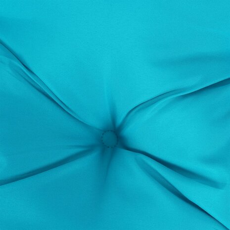 Stoelkussens 4 st 50x50x7 cm stof turquoise 7