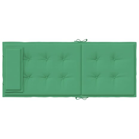 Stoelkussens 2 st hoge rug oxford stof groen 7