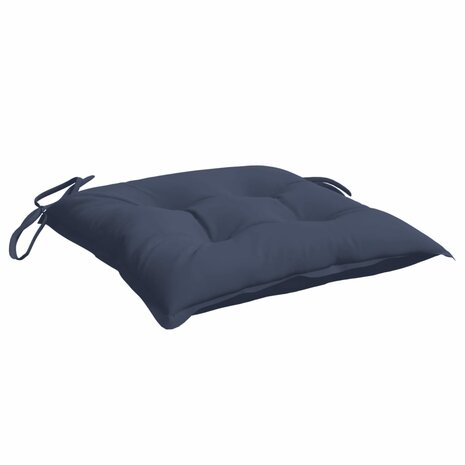 Stoelkussens 2 st 50x50x7 cm oxford stof marineblauw 5