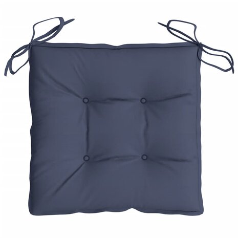 Stoelkussens 2 st 50x50x7 cm oxford stof marineblauw 6
