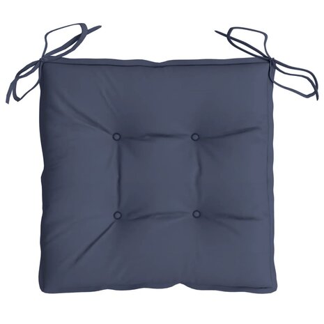 Stoelkussens 4 st 50x50x7 cm oxford stof marineblauw 6