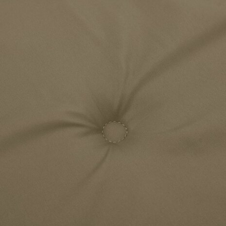 Stoelkussens 2 st lage rug 100x50x4 cm stof gemêleerd taupe 8