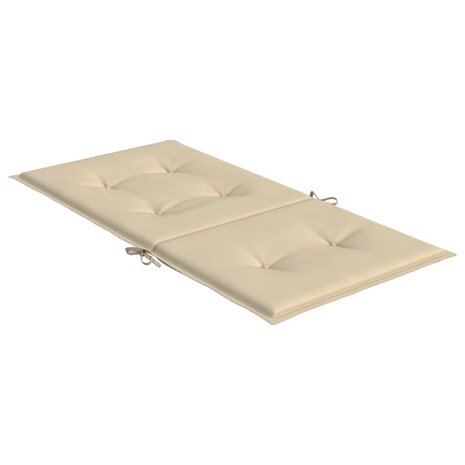 Tuinstoelkussens lage rug 2 st 100x50x3 cm oxford stof beige 6