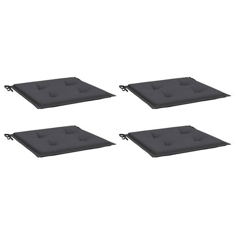 Tuinstoelkussens 4 st 40x40x3 cm oxford stof antracietkleurig 3