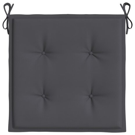 Tuinstoelkussens 4 st 40x40x3 cm oxford stof antracietkleurig 6