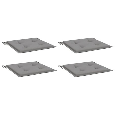 Tuinstoelkussens 4 st 40x40x3 cm oxford stof grijs 3
