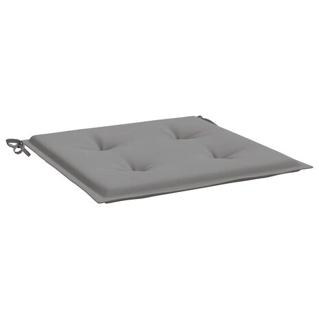 Tuinstoelkussens 4 st 40x40x3 cm oxford stof grijs 5