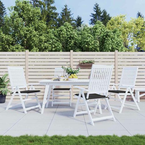  Tuinstoelkussens 4 st 40x40x3 cm oxford stof zwart 1