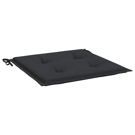  Tuinstoelkussens 4 st 40x40x3 cm oxford stof zwart 5
