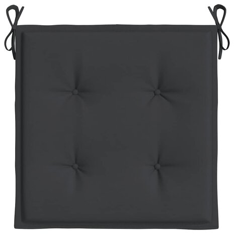  Tuinstoelkussens 4 st 40x40x3 cm oxford stof zwart 6
