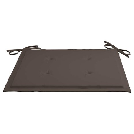 Tuinstoelkussens 4 st 40x40x3 cm oxford stof taupe 6