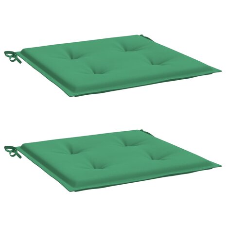 Tuinstoelkussens 2 st 50x50x3 cm oxford stof groen 3