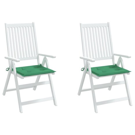 Tuinstoelkussens 2 st 50x50x3 cm oxford stof groen 4