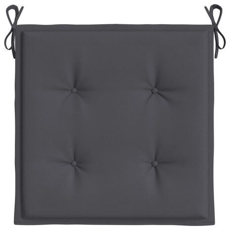 Tuinstoelkussens 2 st 50x50x3 cm oxford stof antracietkleurig 6