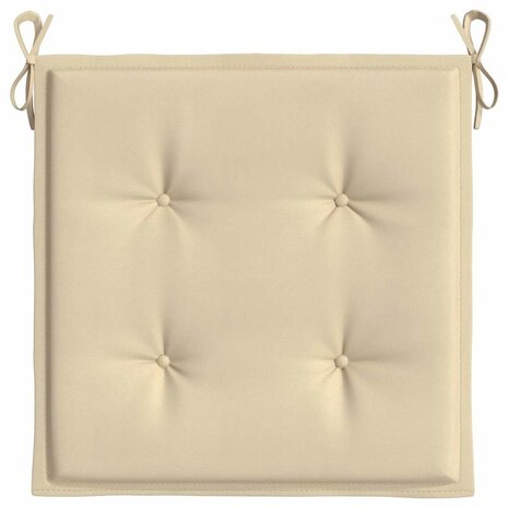 Tuinstoelkussens 2 st 50x50x3 cm oxford stof beige 6