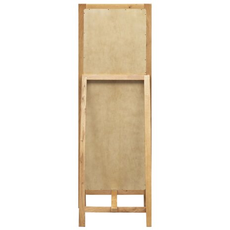 Spiegel vrijstaand 48x46,5x150 cm massief eikenhout 4
