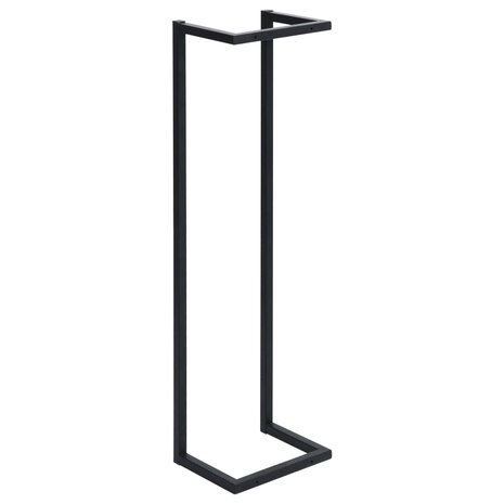 Handdoekenrek 25x20x95 cm ijzer zwart 5