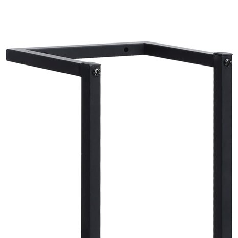 Handdoekenrek 25x20x95 cm ijzer zwart 6