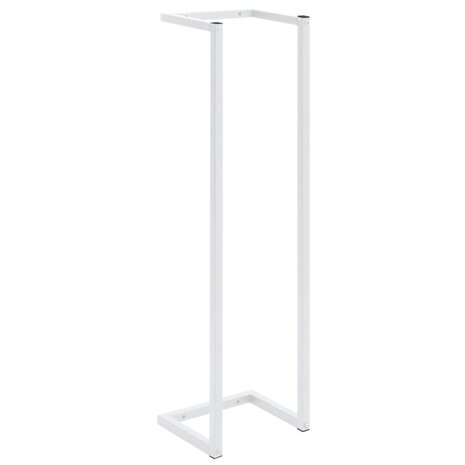 Handdoekenrek 25x20x95 cm staal wit 2