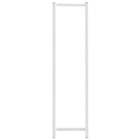 Handdoekenrek 25x20x95 cm staal wit 3