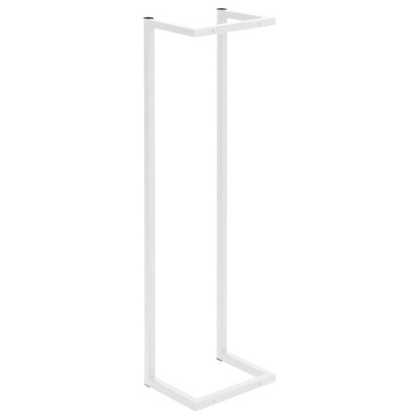 Handdoekenrek 25x20x95 cm staal wit 5
