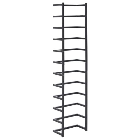 Handdoekenrek 24x12x96 cm staal zwart 5