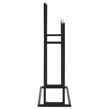 Handdoekenrek vrijstaand 48x24x78,5 cm ijzer zwart 4