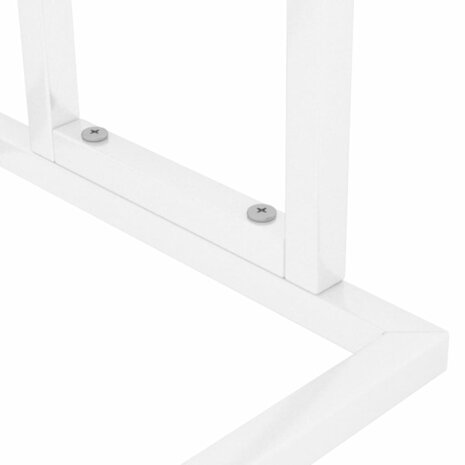 Handdoekenrek vrijstaand 48x24x78,5 cm ijzer wit 6