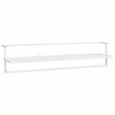 Handdoekenrek 95x25x22 cm ijzer wit 2