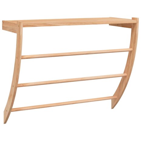 Handdoekenrek 60x25,5x49 cm massief walnotenhout 2