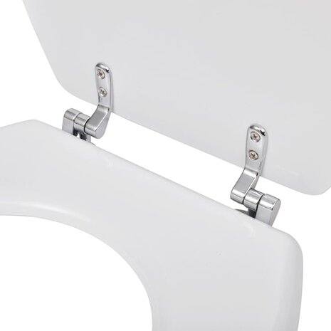 Toiletbril simpel ontwerp MDF wit 6