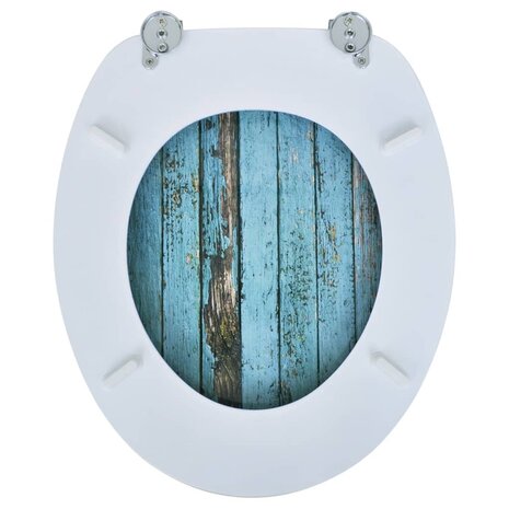Toiletbril met MDF houten ontwerp 5