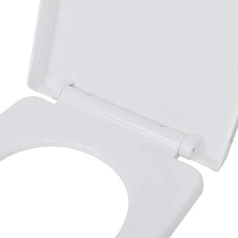 Toiletbril soft-close met quick-release ontwerp vierkant wit  5