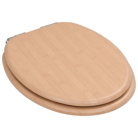 Toiletbril met soft-close deksel bamboe MDF 3