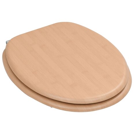 Toiletbril met deksel bamboe MDF 3