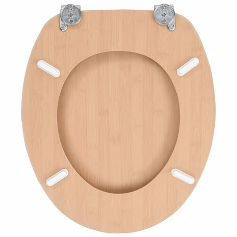 Toiletbril met deksel bamboe MDF 5