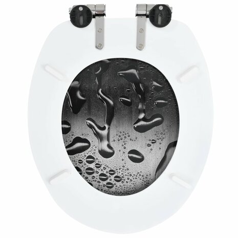 Toiletbril met soft-close deksel waterdruppel MDF 5