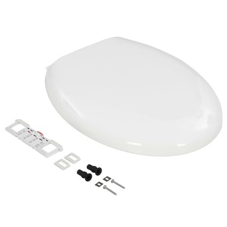 Toiletbril soft-close met quick-release ontwerp wit 3