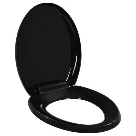 Toiletbril soft-close met quick-release ontwerp zwart 1