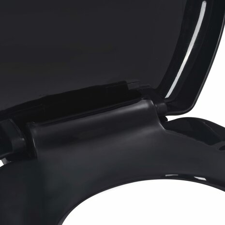 Toiletbril soft-close met quick-release ontwerp zwart 6