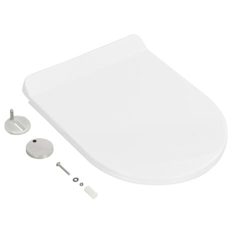 Toiletbril soft-close met quick-release ontwerp wit 3
