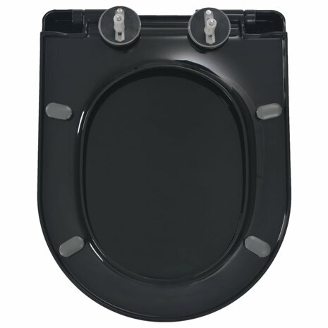 Toiletbril soft-close met quick-release ontwerp zwart 5